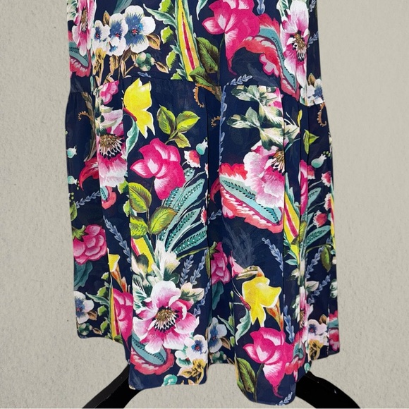 SOFT SURROUNDINGS SAMANTHA MAXI DRESS NAVY PAISLEY 1X NWT - Picture 9 of 11